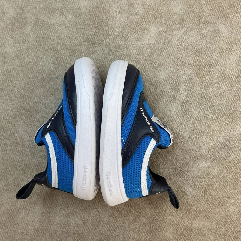 Reebok Slip On Sneakers Shoes Toddler Sz 2 Blue Classic